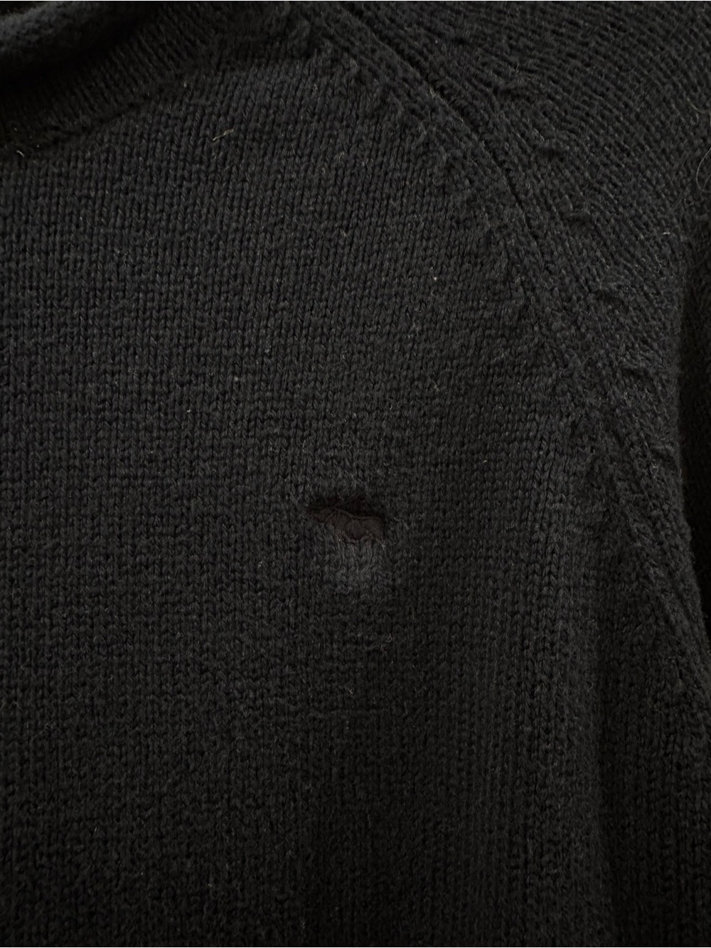 Abercrombie & Fitch Navy Blue Rollneck Sweater - Picture 3 of 4
